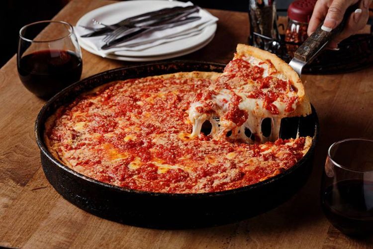deep dish pizza
